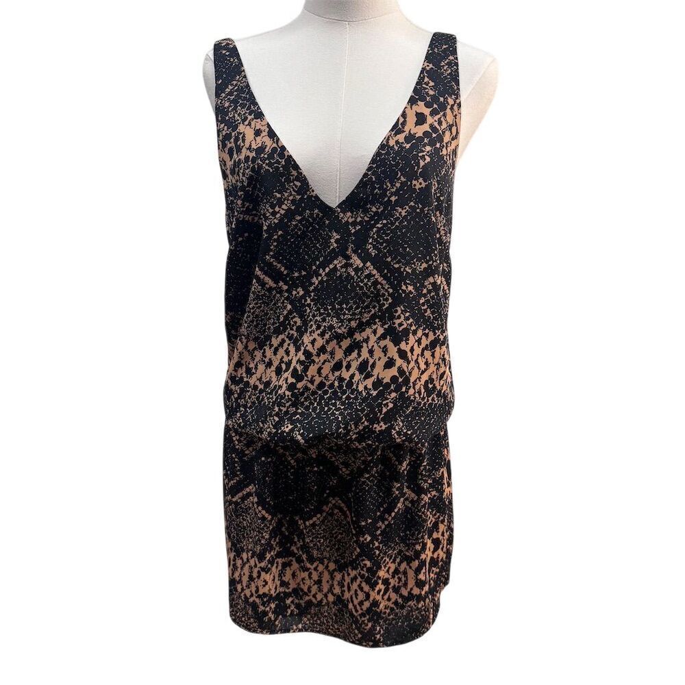 EUC Amanda Uprichard Women's Sleeveless Snake Print Dress Size S Multicolor
